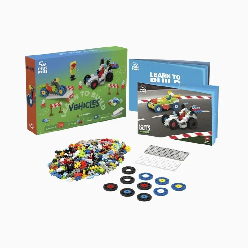 Learn to Build 500 delige bouwset - 7011 - Bouwspeelgoed - Constructiespeelgoed - Set met bouwstenen - Vanaf 5 jaar by Plus-Plus in Voertuigen – product photo 2 of 4