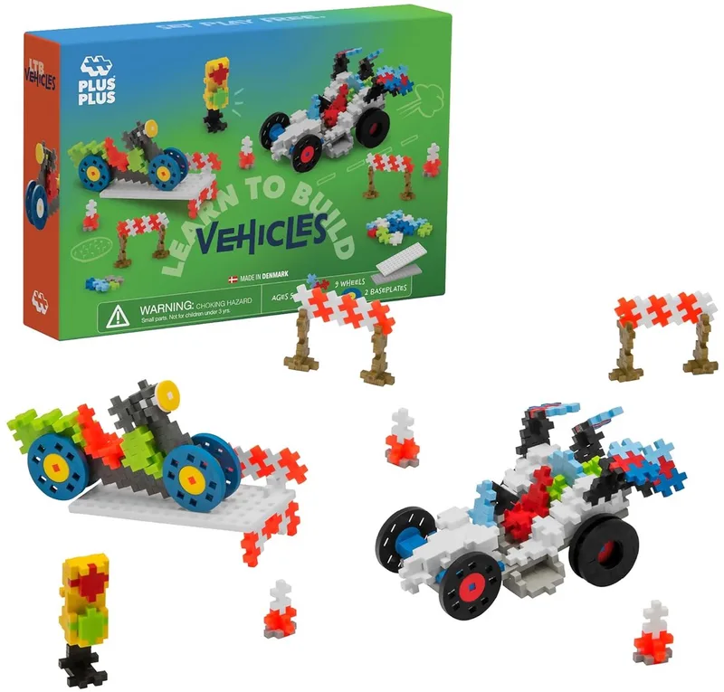 Learn to Build 500 delige bouwset - 7011 - Bouwspeelgoed - Constructiespeelgoed - Set met bouwstenen - Vanaf 5 jaar by Plus-Plus in Voertuigen – product photo 1 of 4