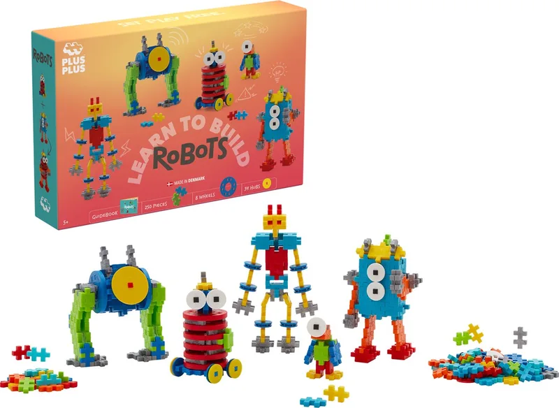 Learn to Build robot 275 delige bouwset - 3963 - Bouwspeelgoed - Constructiespeelgoed - Set met bouwstenen - Vanaf 5 jaar von Plus-Plus in Robots – Produktfoto