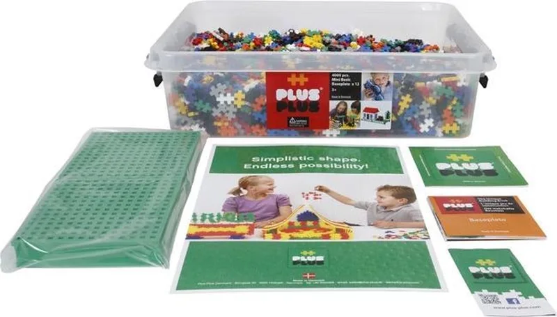 Mini Basic - 4000 pc + 12 Baseplates (3388) van Plus-Plus in Meerdere kleuren – productfoto