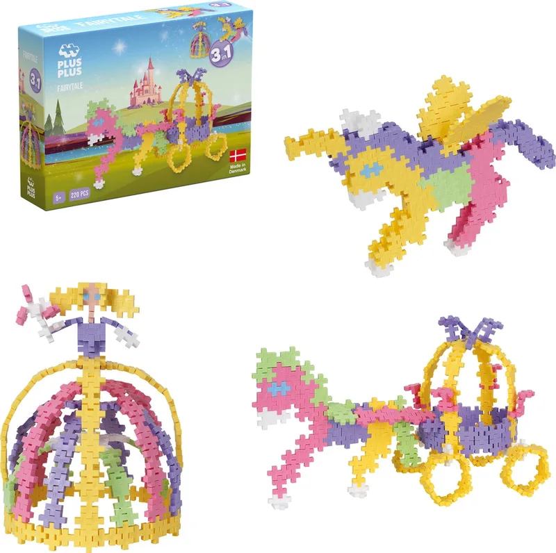 Mini Pastel Sprookjes 3-in-1 - Constructiespeelgoed - 220 stuks von Plus-Plus in Multicolor – Produktfoto