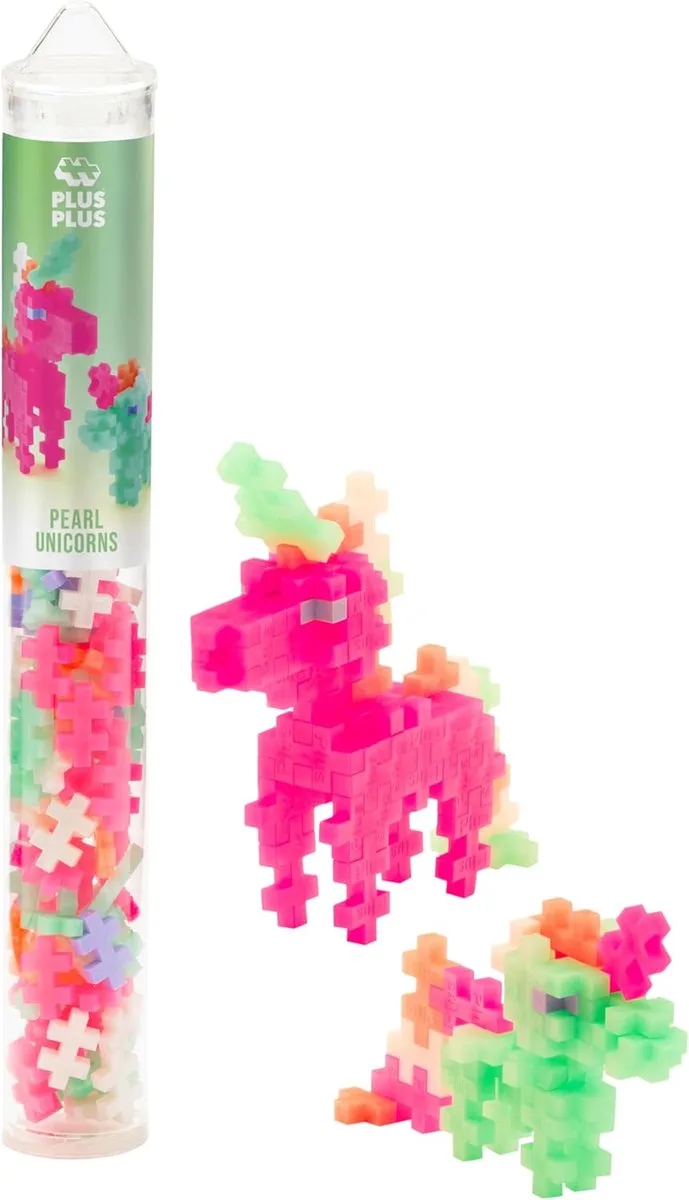 Pearl Unicorns Eenhoorn – 100 delige bouwset – 4374 – Bouwspeelgoed – Constructiespeelgoed – Set met bouwstenen – Vanaf 5 jaar de Plus-Plus en Unicorns Pearl – photo du produit