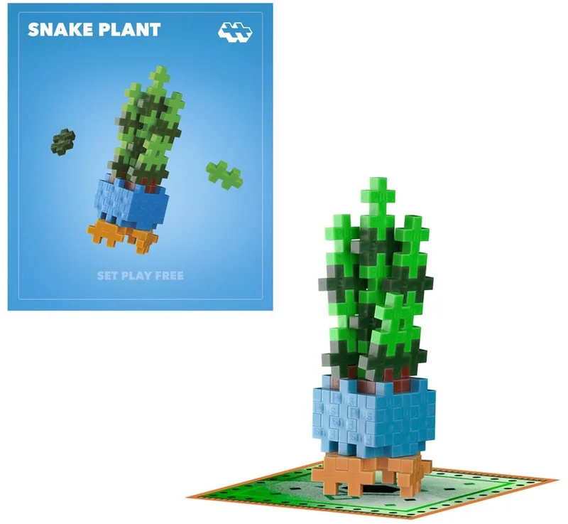 Plant Pack Bloem 4342 - Botanical Bouwspeelgoed - Constructiespeelgoed - Set met 50 bouwstenen - Vanaf 5 jaar de Plus-Plus en Sansevieria – photo du produit
