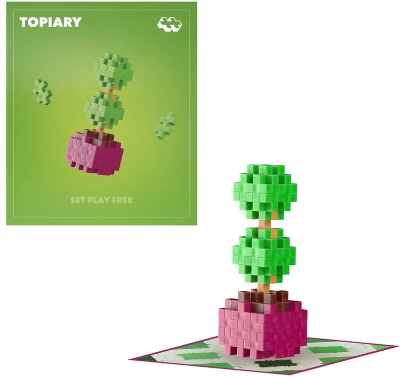 Plant Pack Bloem Topiariy 4341 - Botanical Bouwspeelgoed - Constructiespeelgoed - Set met 50 bouwstenen - Vanaf 5 jaar von Plus-Plus in Topiary – Produktfoto