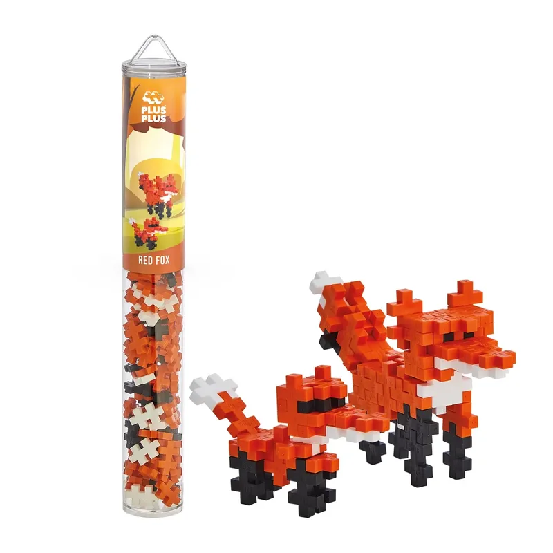 Plus-Plus 100 Kreativ Bausteine Fuchs van Plus-Plus in Orange – productfoto