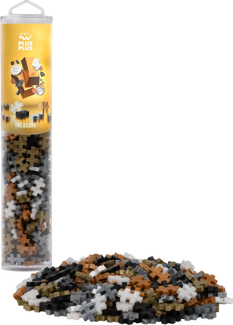 Schat mix 240 delige bouwset Tube - 4319 - Bouwspeelgoed - Constructiespeelgoed - Set met bouwstenen - Vanaf 5 jaar van Plus-Plus in Mix Treasure – productfoto
