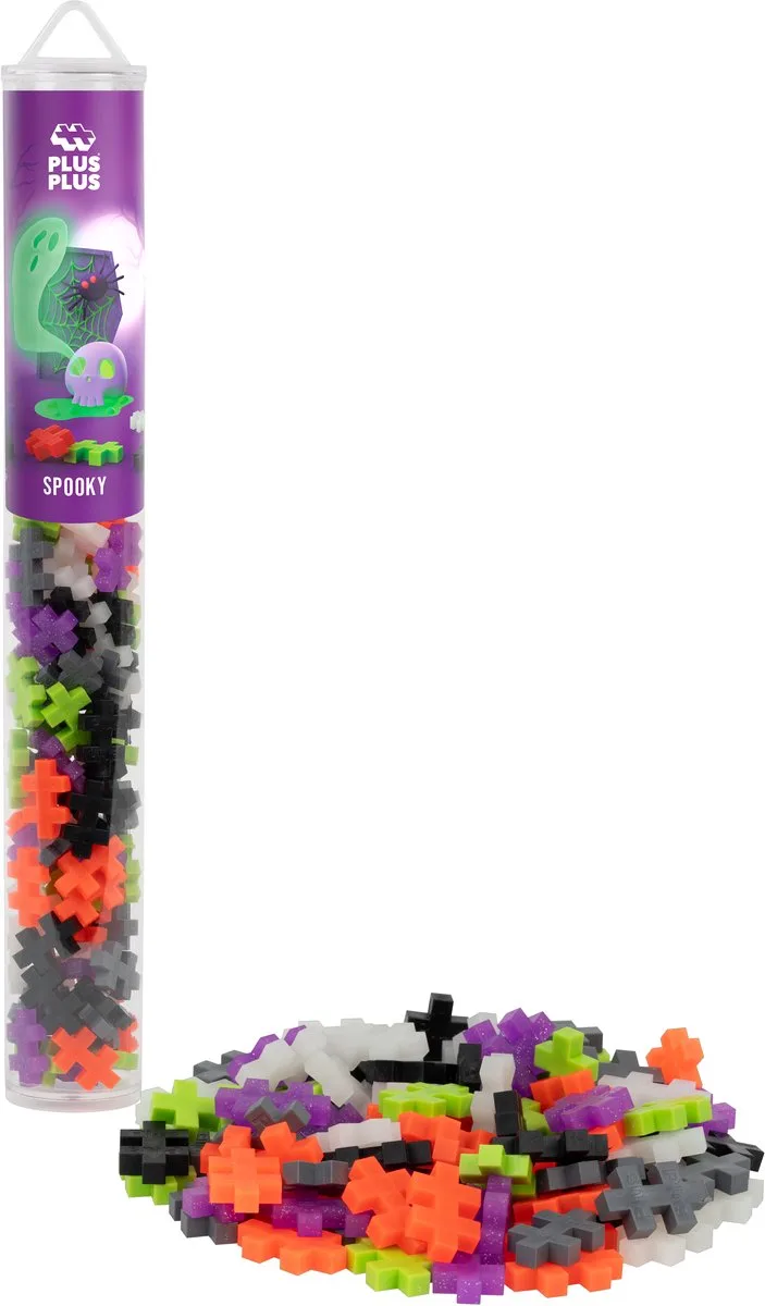 Spooky Halloween Mix - Spook - 100 delige bouwset Tube - 4318 - Bouwspeelgoed - Constructiespeelgoed - Set met bouwstenen - Vanaf 5 jaar de Plus-Plus en Mix Spooky Halloween – photo du produit