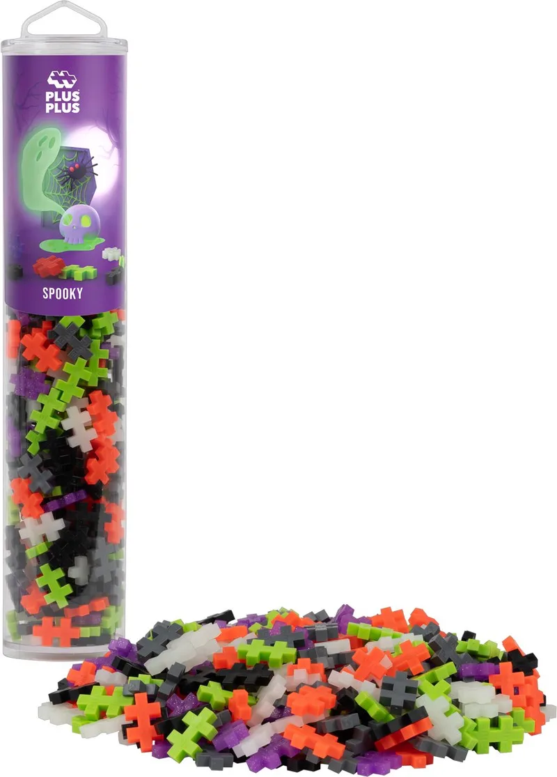 Spooky mix 240 delige bouwset Tube - 4317 - Bouwspeelgoed - Constructiespeelgoed - Set met bouwstenen - Vanaf 5 jaar von Plus-Plus in Mix Halloween – Produktfoto