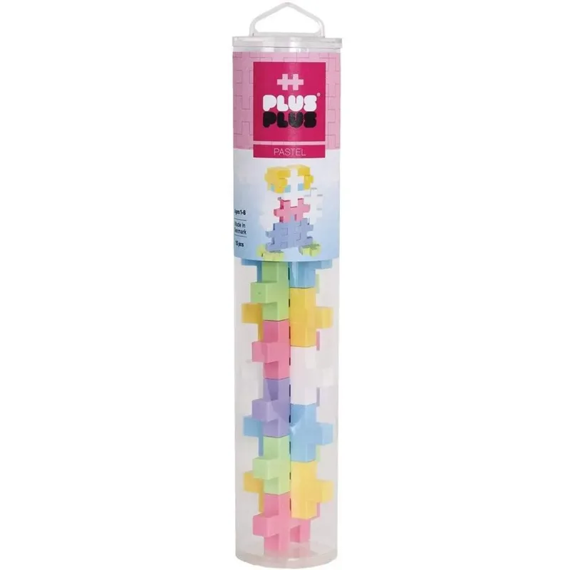 Steckbausteine Tube BIG Pastel, 15 Teile by Plus-Plus – product photo
