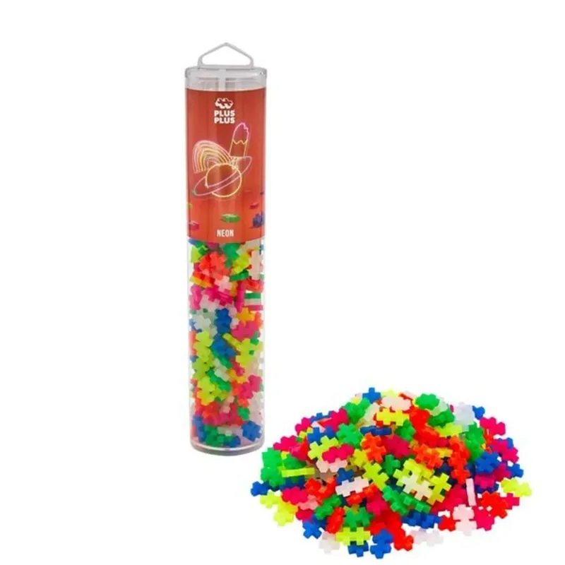Steckbausteine Tube Neon Mix 240 Teile de Plus-Plus – photo du produit