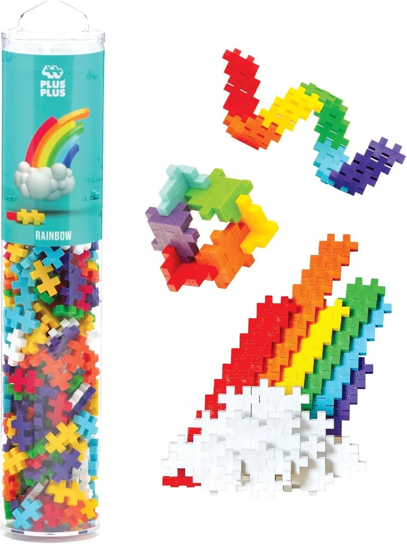 Tube 240 delige bouwset - 4262 - Bouwspeelgoed - Constructiespeelgoed - Set met bouwstenen - Vanaf 5 jaar von Plus-Plus in Regenboog – Produktfoto