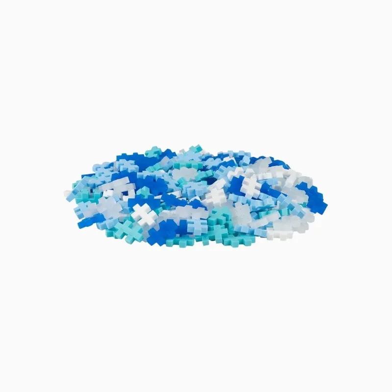 Tube 240 delige bouwset - 4305 - Bouwspeelgoed - Constructiespeelgoed - Set met bouwstenen - Vanaf 5 jaar van Plus-Plus in Glitter Frost – productfoto 2 van 3