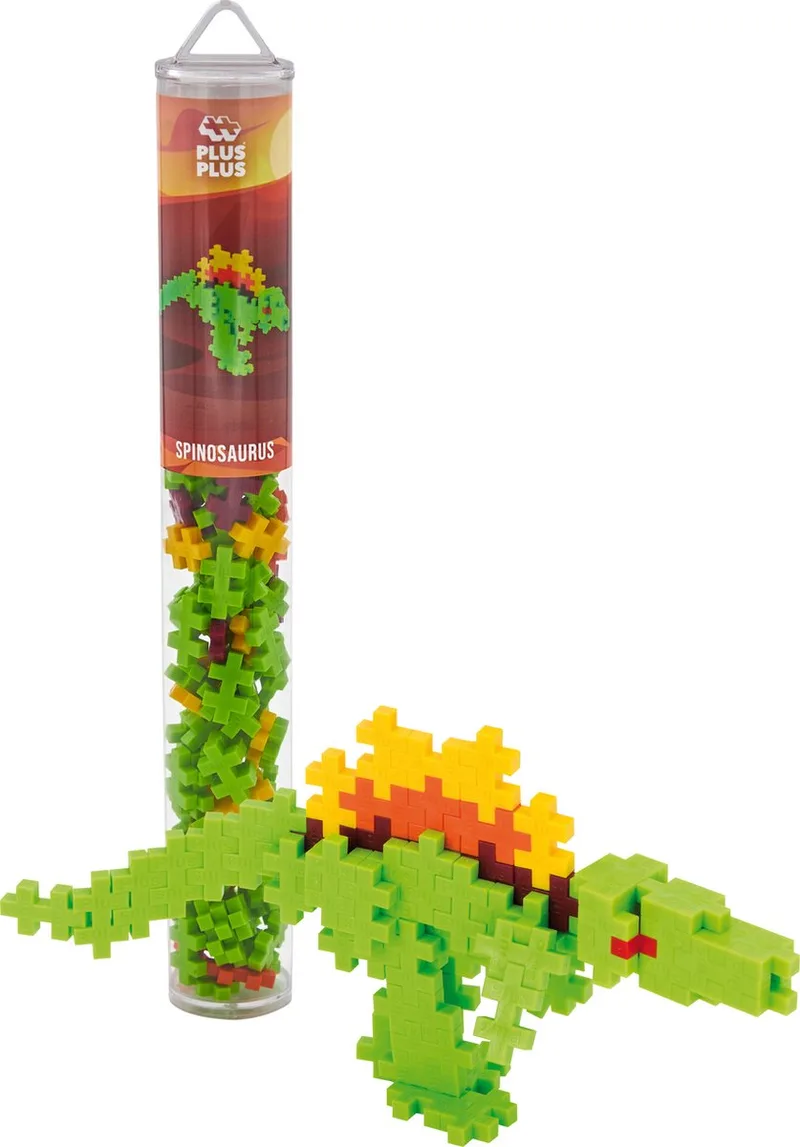 Tube Dinosaurus 100 delige bouwset - 4238 - Bouwspeelgoed - Constructiespeelgoed - Set met bouwstenen - Vanaf 5 jaar von Plus-Plus in Spinosaurus – Produktfoto