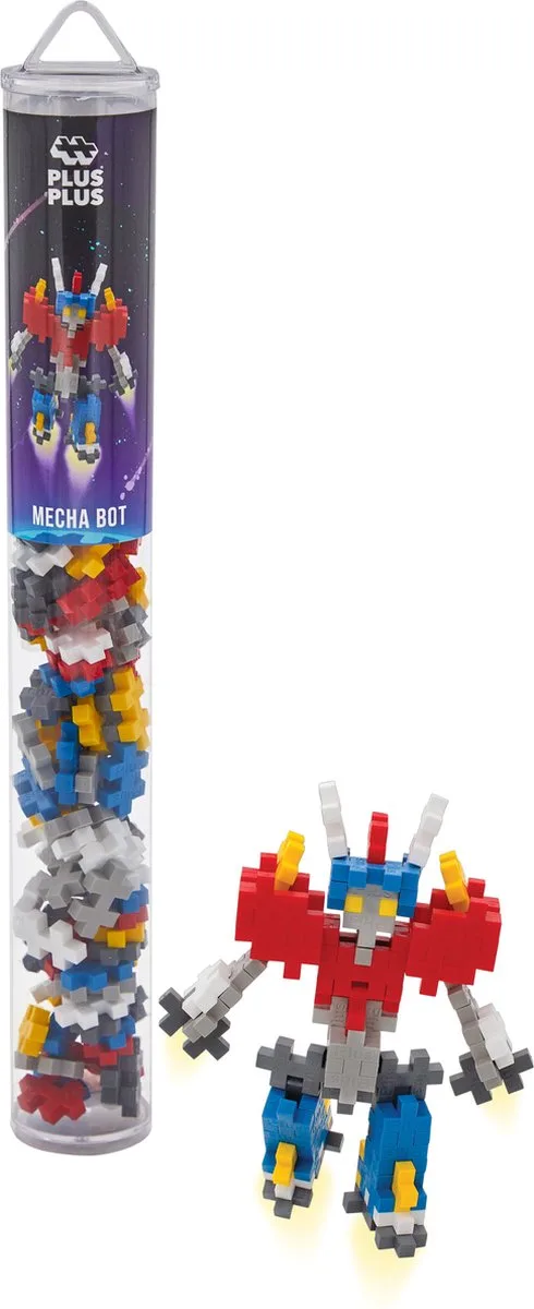 Tube mecha bot 100 delige bouwset - 4270 - Bouwspeelgoed - Constructiespeelgoed - Set met bouwstenen - Vanaf 5 jaar von Plus-Plus in Mecha robot – Produktfoto