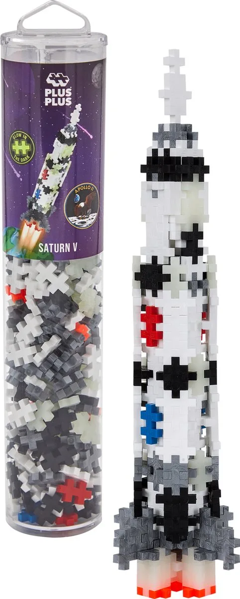 Tube Saturn V raket 240 delige bouwset - 4182 - Bouwspeelgoed - Constructiespeelgoed - Set met bouwstenen - Vanaf 5 jaar de Plus-Plus en Ruimteraket – photo du produit