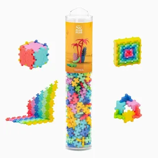 Tube tropical 240 delige bouwset - 4261 - Bouwspeelgoed - Constructiespeelgoed - Set met bouwstenen - Vanaf 5 jaar van Plus-Plus in Mix Tropical – productfoto 3 van 5