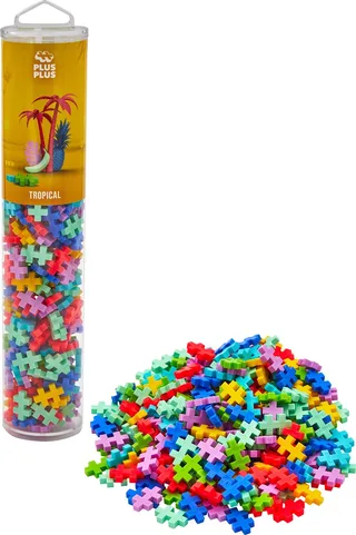 Tube tropical 240 delige bouwset - 4261 - Bouwspeelgoed - Constructiespeelgoed - Set met bouwstenen - Vanaf 5 jaar van Plus-Plus in Mix Tropical – productfoto 1 van 5
