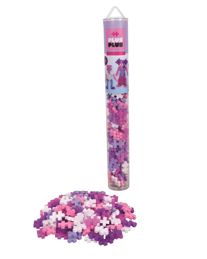 Tube with 100 pc - Glitter Mix (4244) von Plus-Plus – Produktfoto