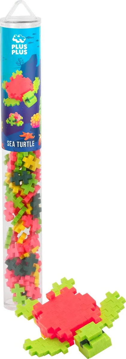 Zeeschildpad 100 delige bouwset Tube - 4327 - Bouwspeelgoed - Constructiespeelgoed - Set met bouwstenen - Vanaf 5 jaar