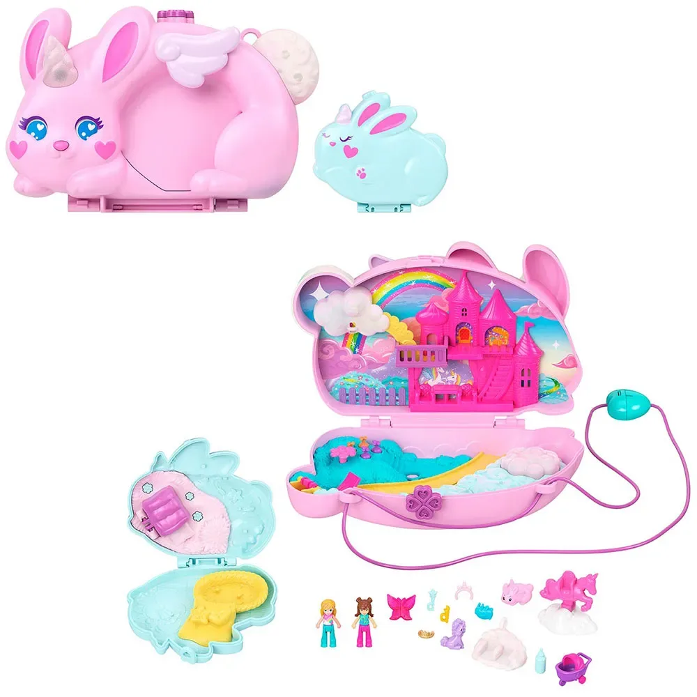 Ensemble Poupée Avec Sac De Poitrine Lapin de Polly Pocket – photo du produit