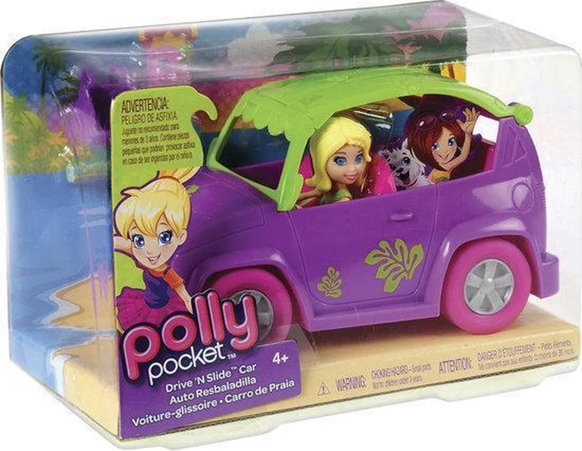 RIJ & GLIJ AUTO de Polly Pocket en Multicolore – photo du produit