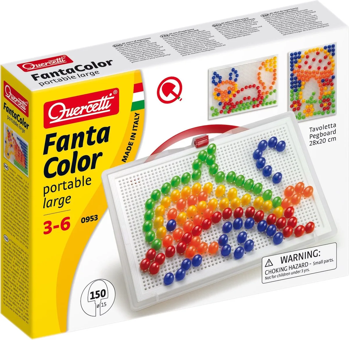 Fantacolor Portable 28 X 20 Cm 150-delig de Quercetti en Multicolore – photo du produit