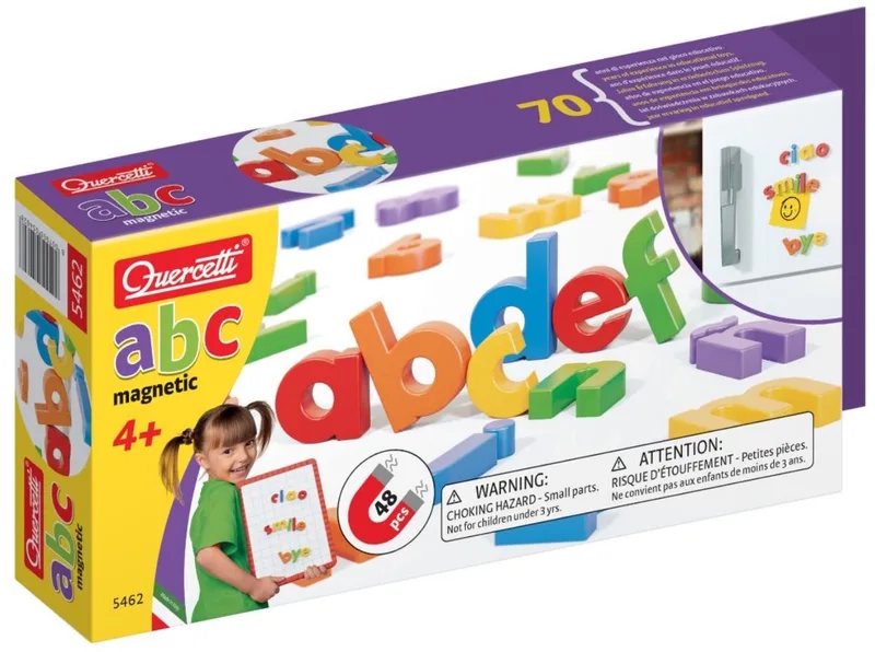 kleine letters ABC magneten, 48st. från Quercetti i Flerfärgad – produktbild
