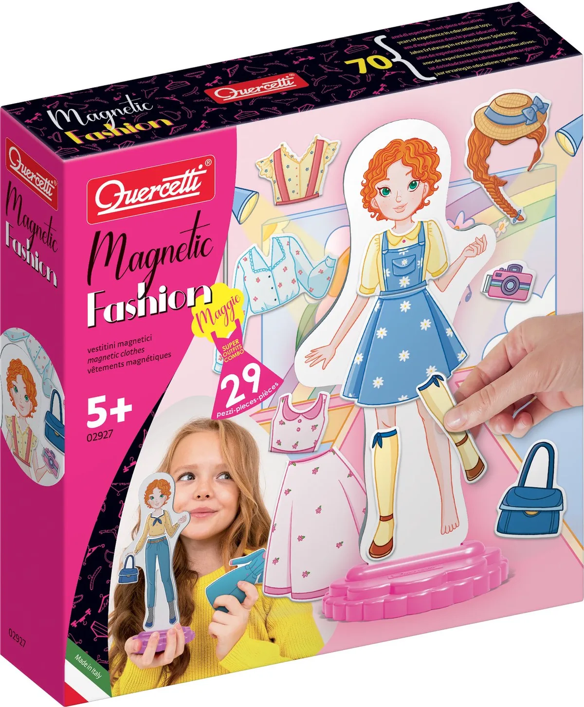 Magnetische Mode Aankleedpop, 29dlg. från Quercetti i Flerfärgad – produktbild