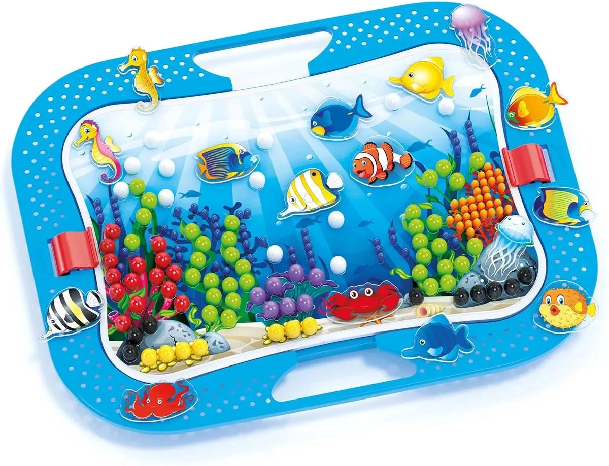 Oceaanplezier Fish & Pegs 321-delig de Quercetti en Multicolore – photo du produit