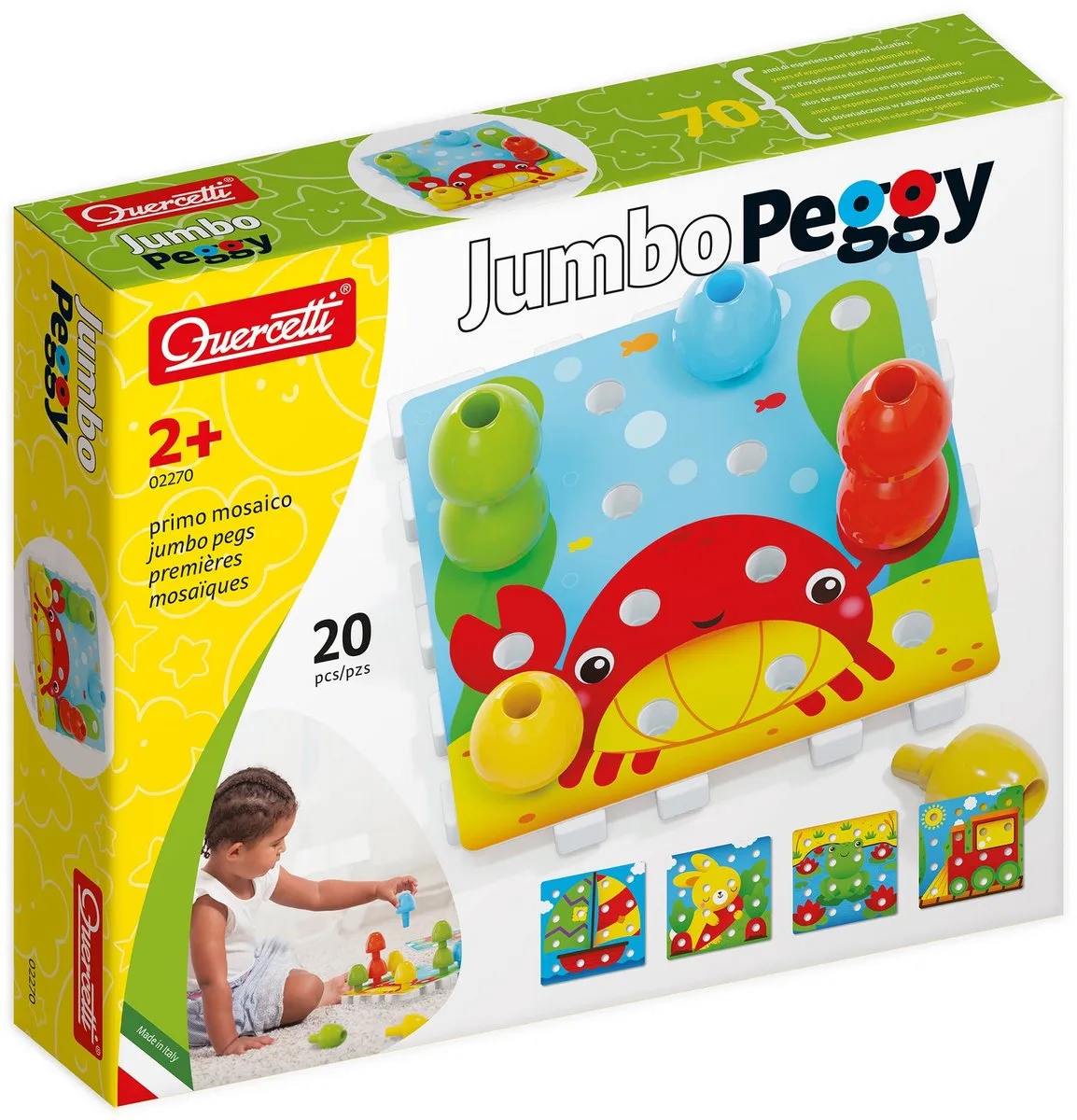 Stapelspel Jumbo Peggy Junior Karton 24-delig van Quercetti in Meerkleurig – productfoto