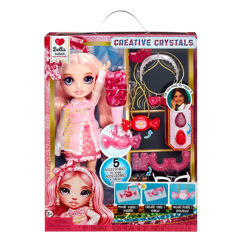 Creative Crystals-modepop - Bella von Rainbow High in Rosa – Produktfoto 2 von 2
