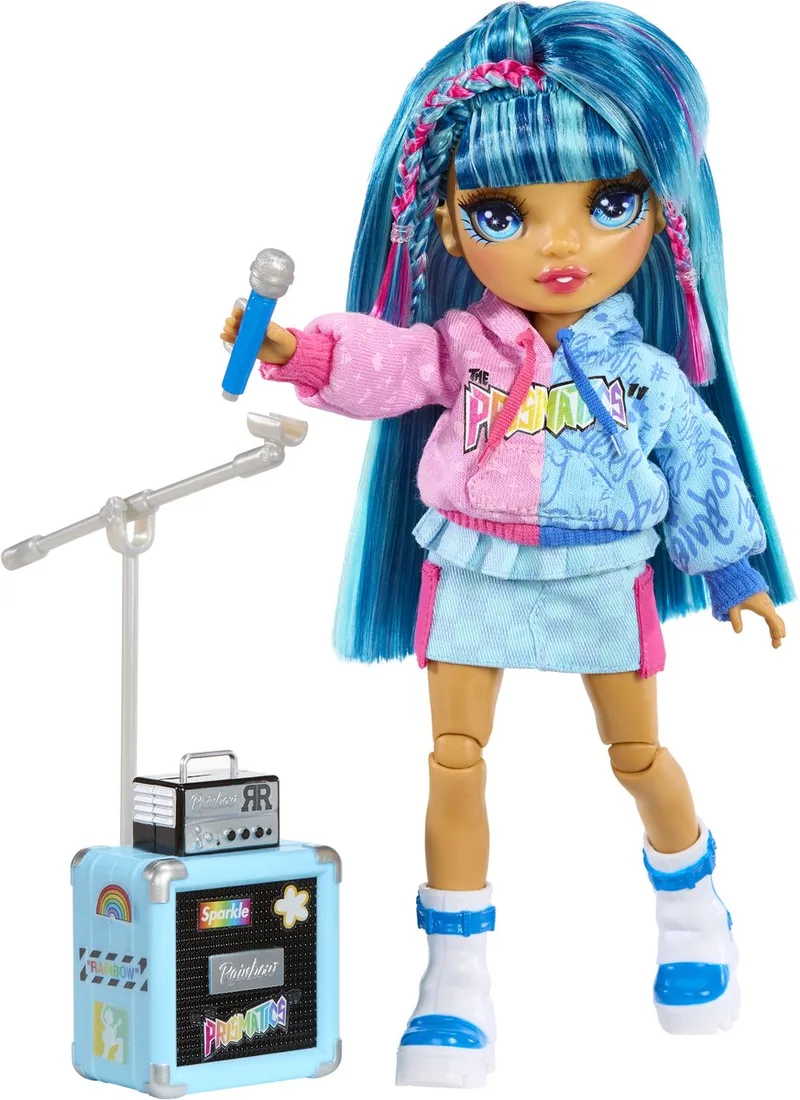 Junior Rockband Skyler Dukke fra Rainbow High i Flerfarvet – produktbillede