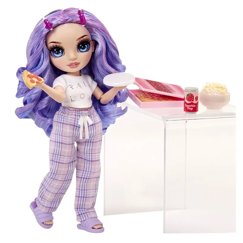 Junior High Pyjamaparty - 23 cm - Violet (paars) - Modepop by Rainbow High in Purple – product photo 2 of 3