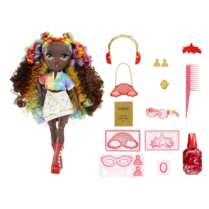 Kristallen Mode Iris Strik Pop von Rainbow High – Produktfoto