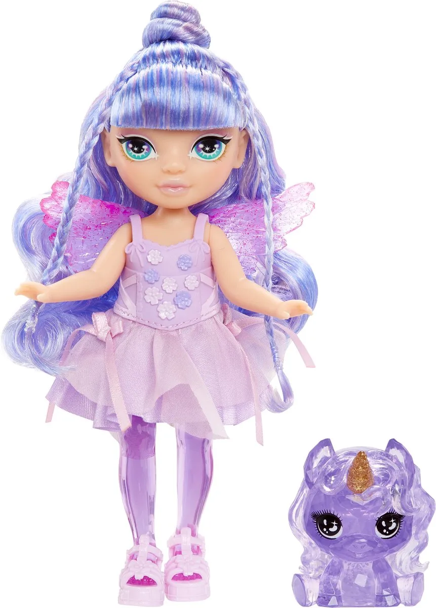 Littles Rainbow Fantasy-elfjespop - Amethyst van Rainbow High in Paars – productfoto