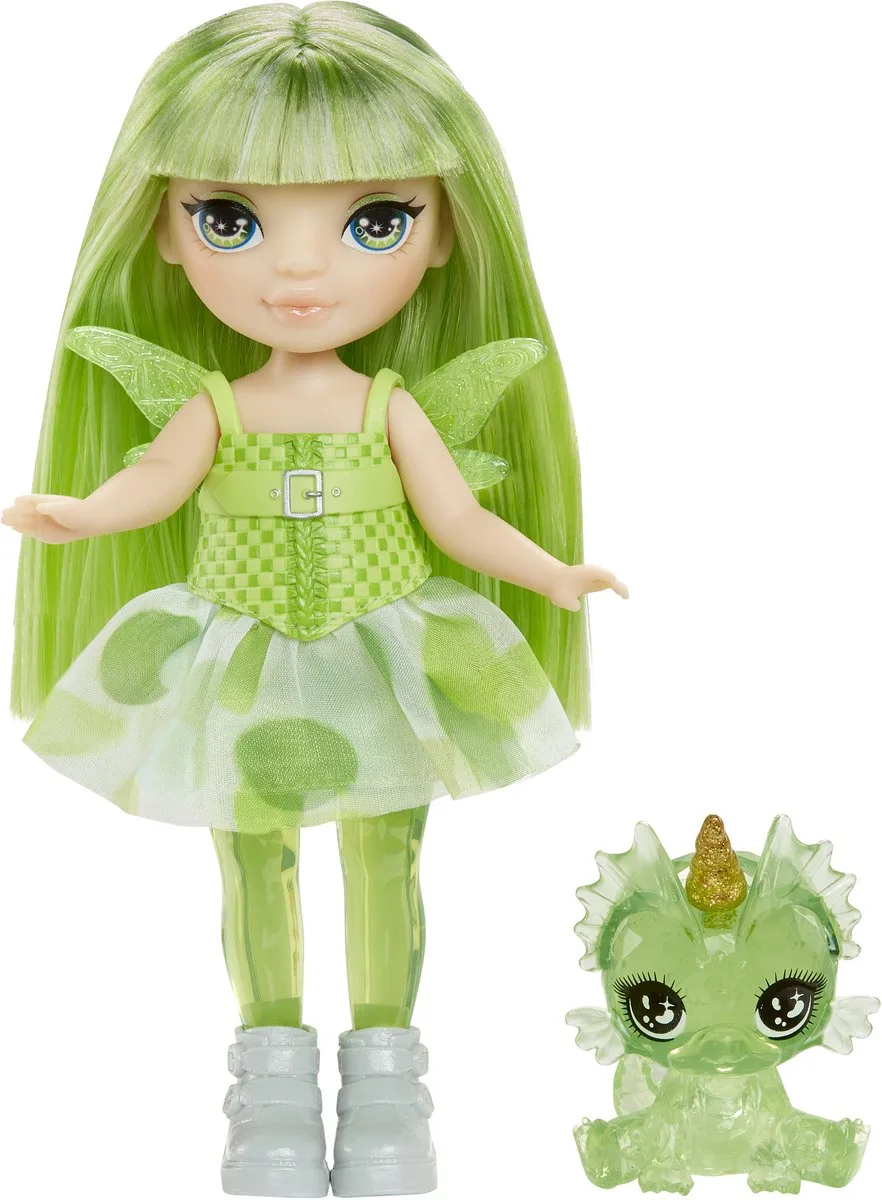 Littles Rainbow Fantasy-elfjespop Emerald van Rainbow High in Groen – productfoto