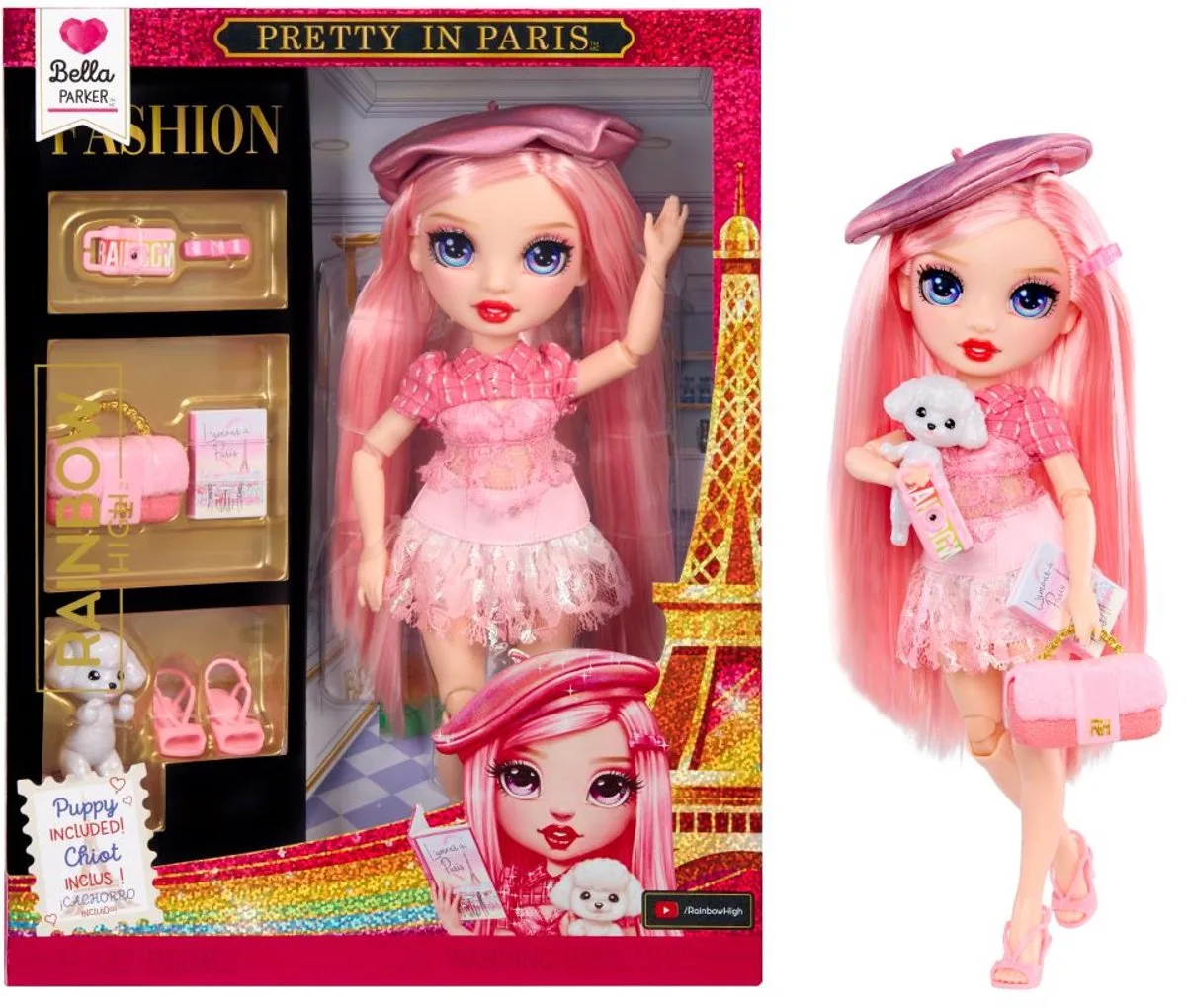 Pretty in Paris - Bella Parker, Puppe von Rainbow High in Bella Parker – Produktfoto