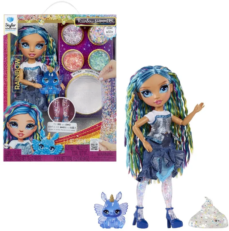 Shimmers met slijm-modepop - Skyler by Rainbow High in Blue – product photo