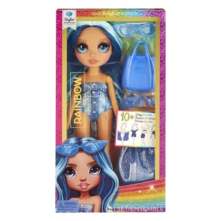 Swim & Style-modepop - 28 cm - Skyler (blauw) fra Rainbow High i Blå – produktbillede 2 af 2
