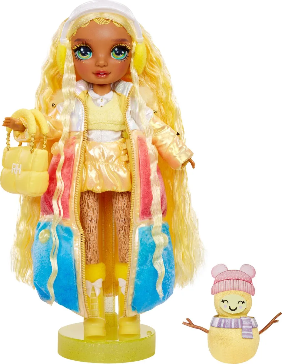 Winter Wonderland pop - Sunny (geel) van Rainbow High in Geel – productfoto
