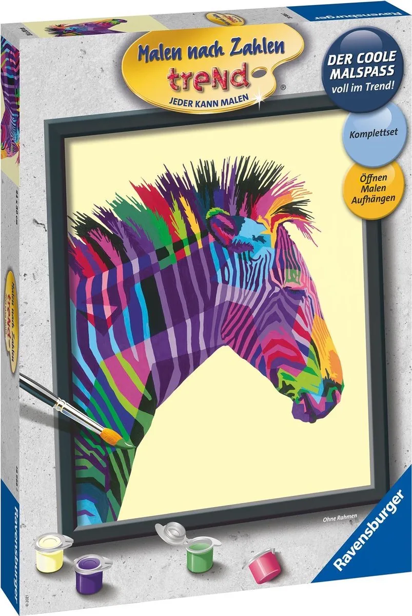 Bonte Zebra - Hobbypakket von Ravensburger in Mehrfarbig – Produktfoto