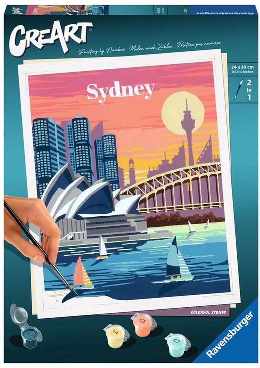 Colourful Sydney - Schilderen op nummer voor volwassenen van Ravensburger in Meerkleurig – productfoto