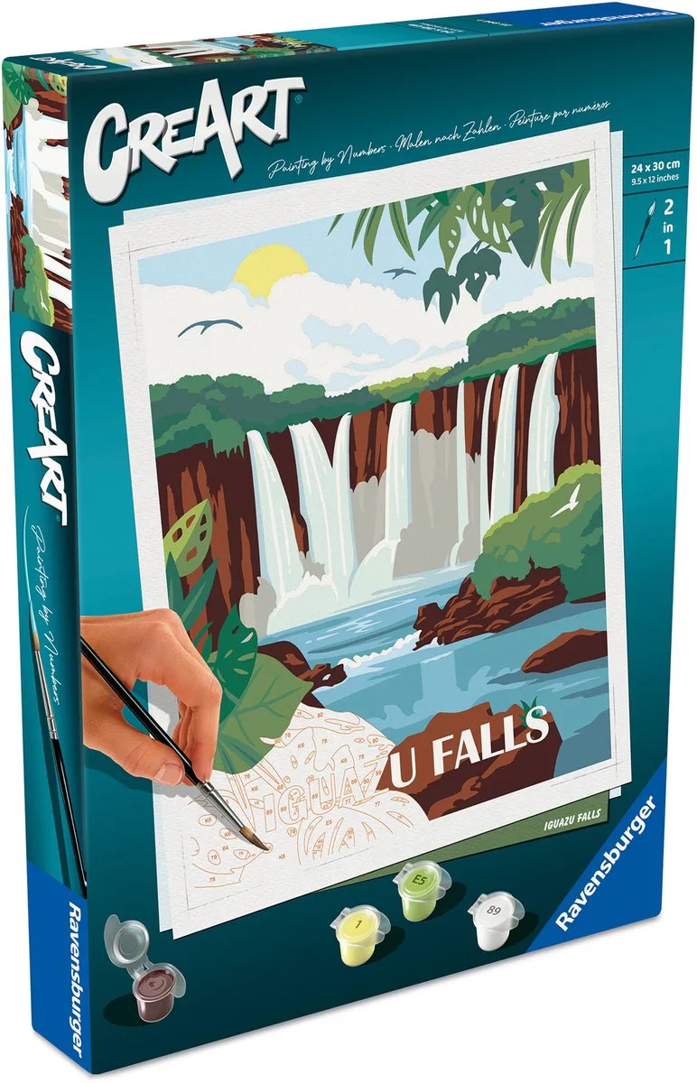 CreArt Adults Trend - Iguazu Waterfalls från Ravensburger i Flerfärgad – produktbild