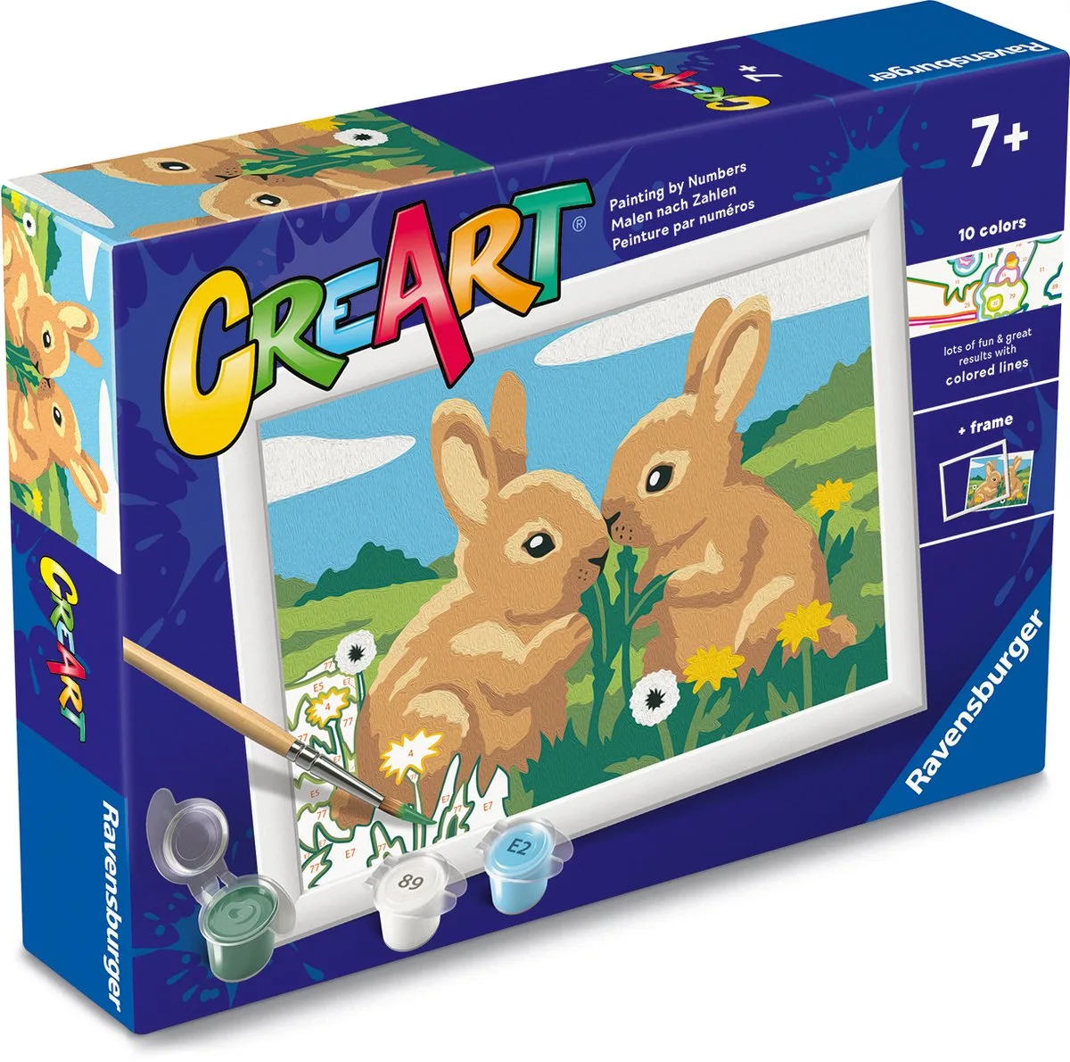 CreArt: Bunny Friends – Schilderen op Nummer von Ravensburger in Mehrfarbig – Produktfoto