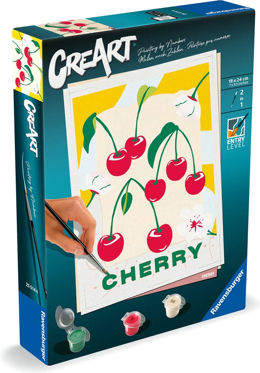 CreArt - Cherry - Schilderen op Nummer de Ravensburger en Multicolore – photo du produit