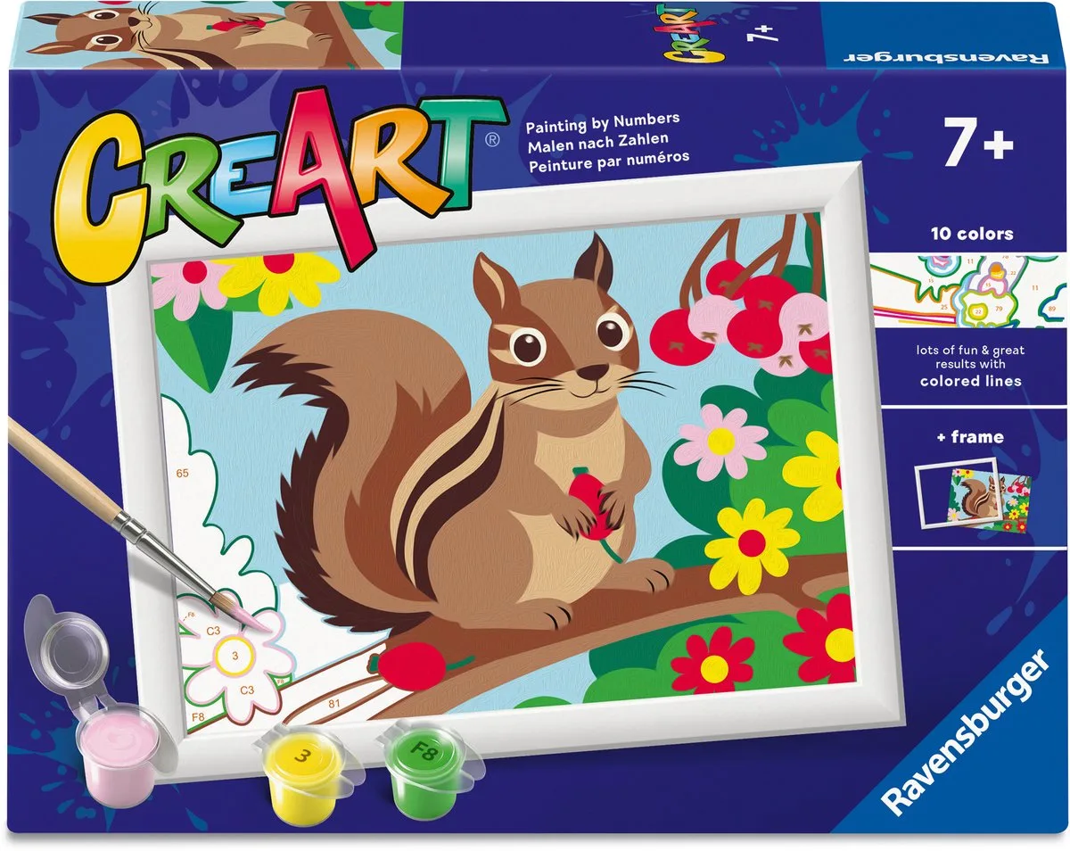 CreArt: Chipmunk – Schilderen op Nummer by Ravensburger in Multicolour – product photo