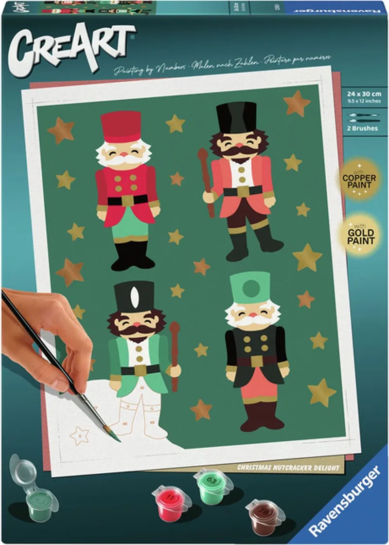 CreArt Christmas Nutcracker - Schilderen op Nummer - Vanaf 12 jaar by Ravensburger in Multicolour – product photo