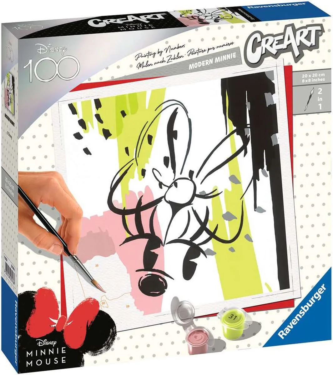 CreArt D100 Jubilee Edition Minnie Mouse 3 - Hobbypakket by Ravensburger in Multicolour – product photo