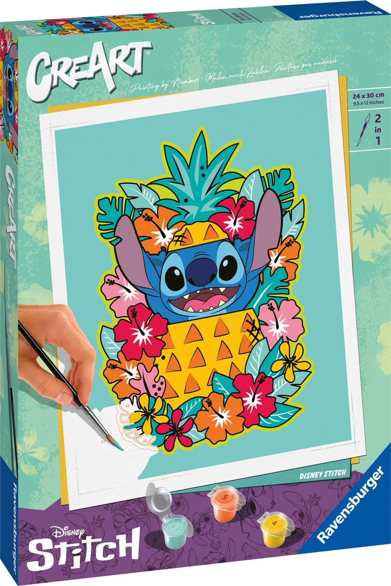CreArt Disney Stitch - Schilderen op nummer voor volwassenen fra Ravensburger i Flerfarvet – produktbillede 1 af 3
