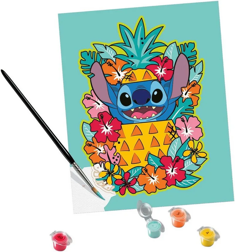 CreArt Disney Stitch - Schilderen op nummer voor volwassenen fra Ravensburger i Flerfarvet – produktbillede 3 af 3